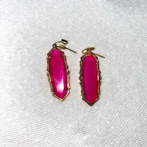 Kendra Scott Fran Earrings in Pink Agate